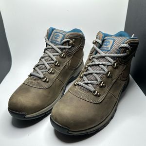 NIB!! Timberland Women’s Mt Maddsen Mid Leather Waterproof Hiking Boot, Med Grey